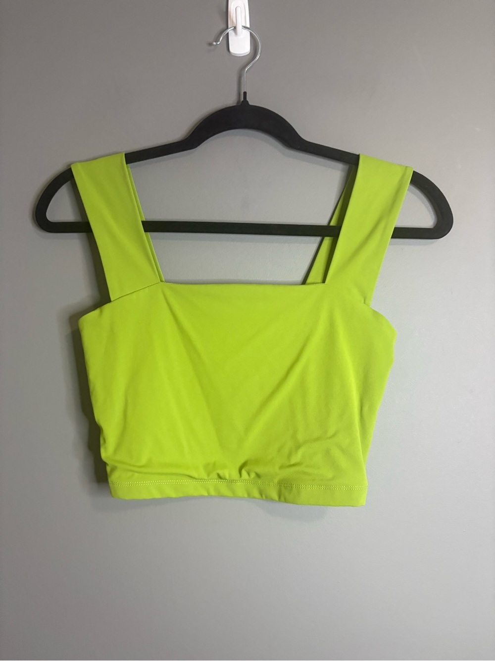 Dynamite Neon Lime Square Neck Crop Top – Women’s XS - Picture 2 of 6